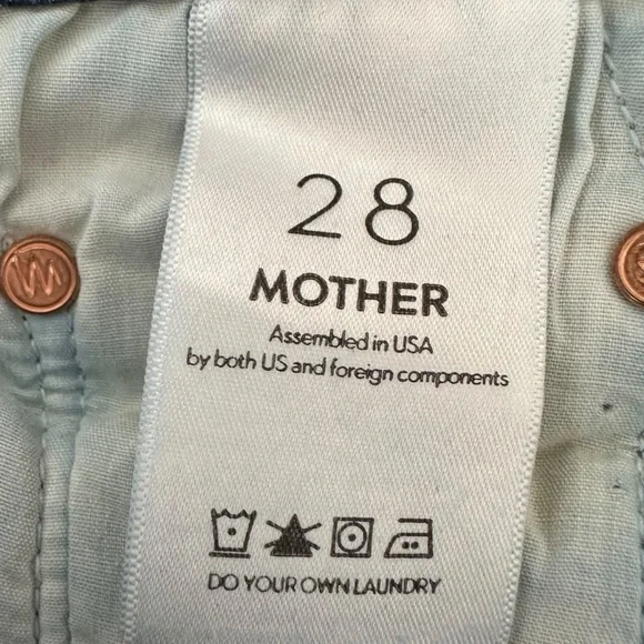 Mother Jeans The Looker Dark Wash Mid-rise Skinny Jean Blue Size 28 - Picture 9 of 10